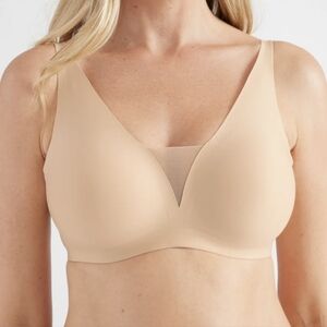 Knix Revolution Shadow Mesh Bra Tan Women's L+ NWT